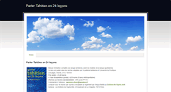 Desktop Screenshot of parlertahitienen24lecons.com